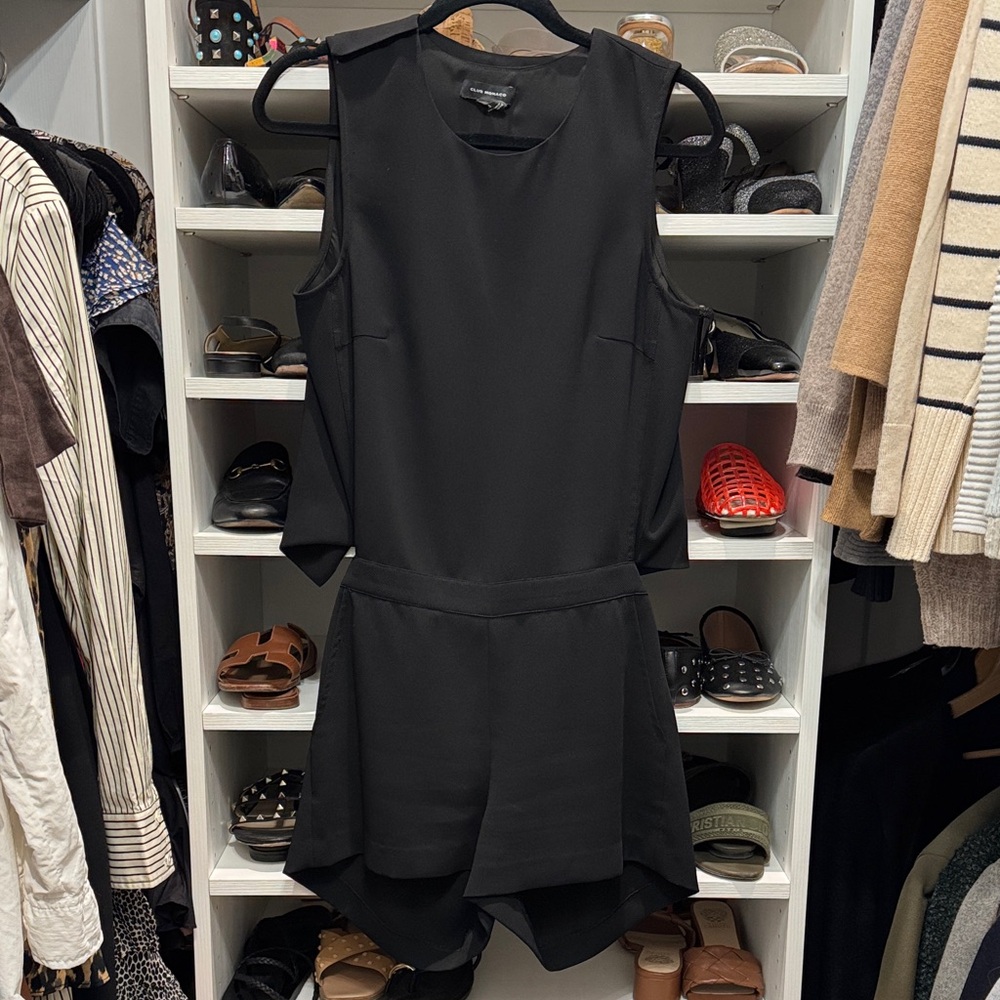 Club Monaco Sleeveless Black Romper - Classic Women's Jumpsuit